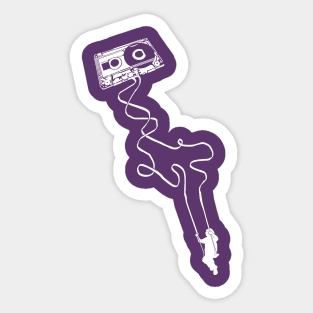 Retro Audio Cassette Tape Swing Sticker